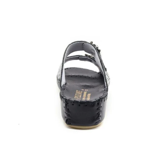 La Plume - Jen Rhinestone Leather Slide