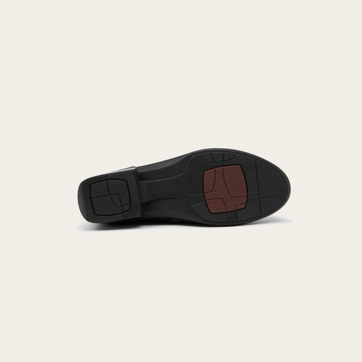 Marin in Black Embossed Suede, product view 4