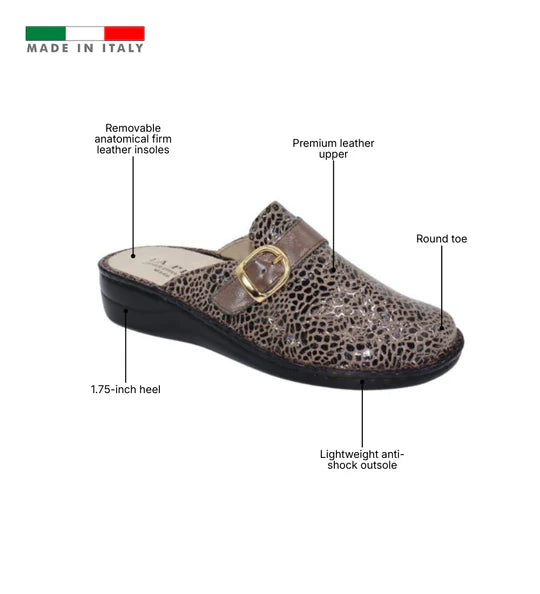 La Plume - Marge Adjustable Leather Mule