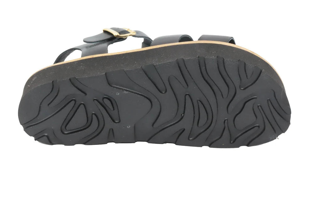 ERIC MICHAEL - MONACO ASYMMETRIC LEATHER SANDAL