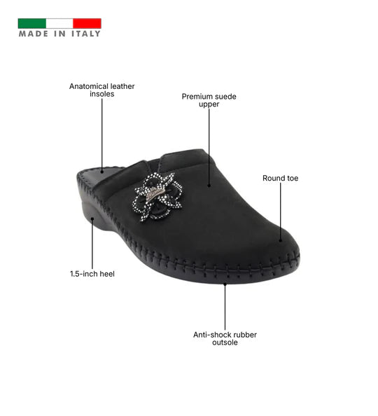 La Plume - Roma Women’s Nubuck Comfort Slide