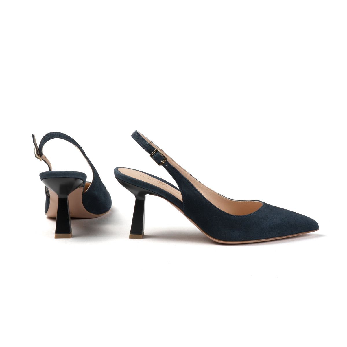 Michele Lopriore Lindsay Sling-Back, Suede Blue, gallery view 2
