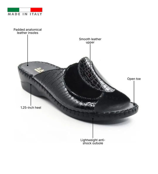La Plume - Paola Adjustable Leather Slide