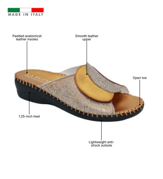 La Plume - Paola Adjustable Leather Slide