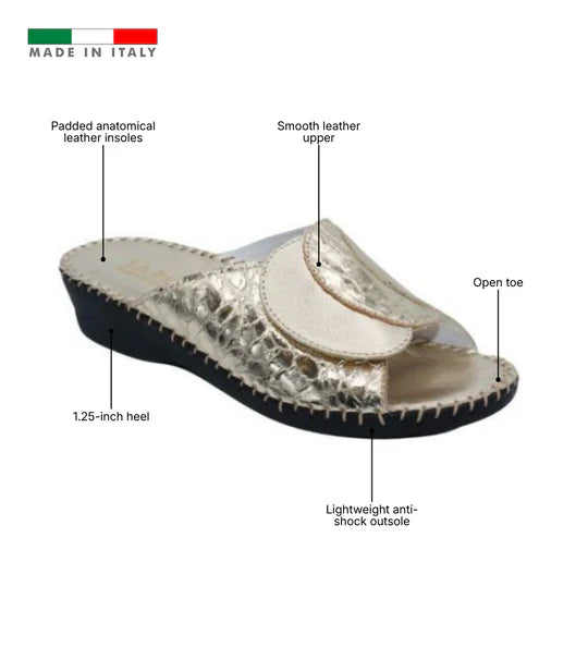 La Plume - Paola Adjustable Leather Slide