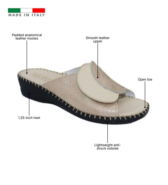 La Plume - Paola Adjustable Leather Slide
