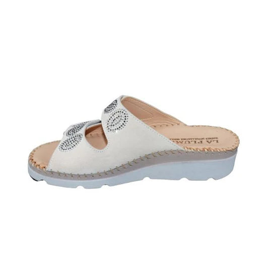 La Plume - Glitz Gem-Studded Leather Sandal