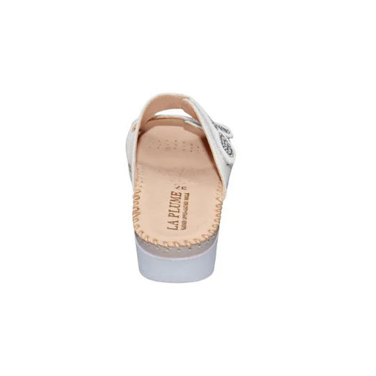 La Plume - Glitz Gem-Studded Leather Sandal