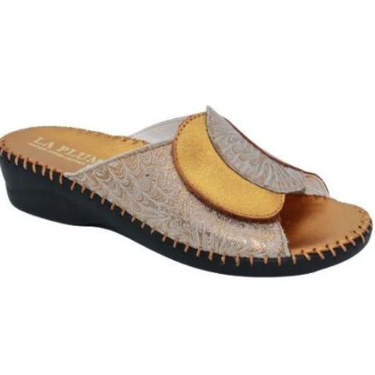 La Plume - Paola Adjustable Leather Slide