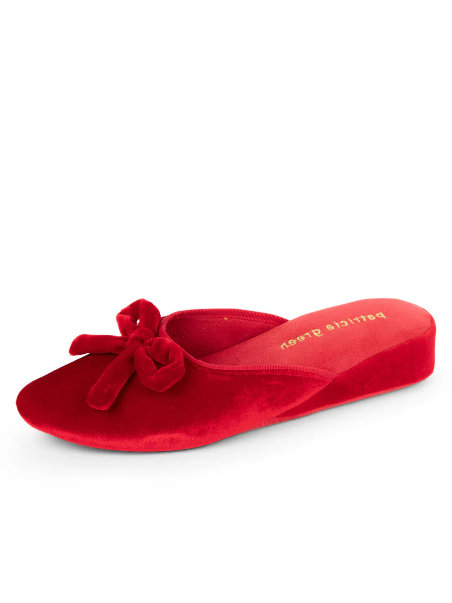 Patricia Green - Bardot Velvet Slip-On Slipper