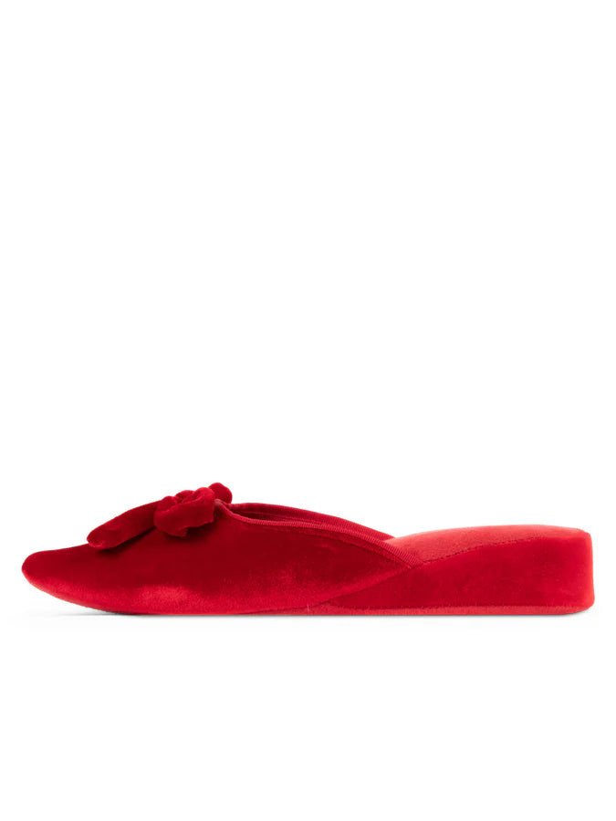 Patricia Green - Bardot Velvet Slip-On Slipper