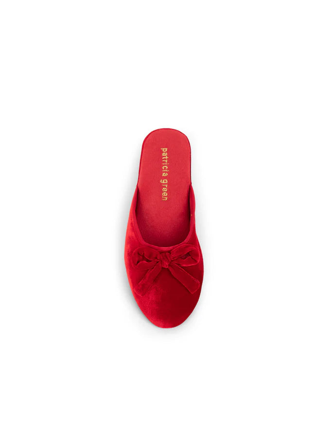 Patricia Green - Bardot Velvet Slip-On Slipper