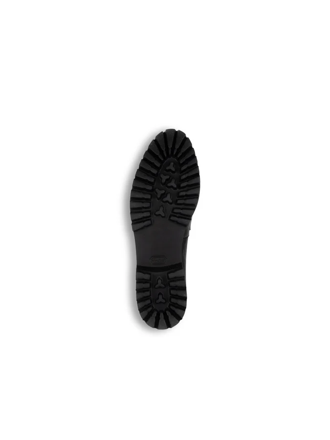 PATRICIA GREEN - BECKHAM TASSEL LUG SOLE - SIZE 7 - BLACK NAPPA