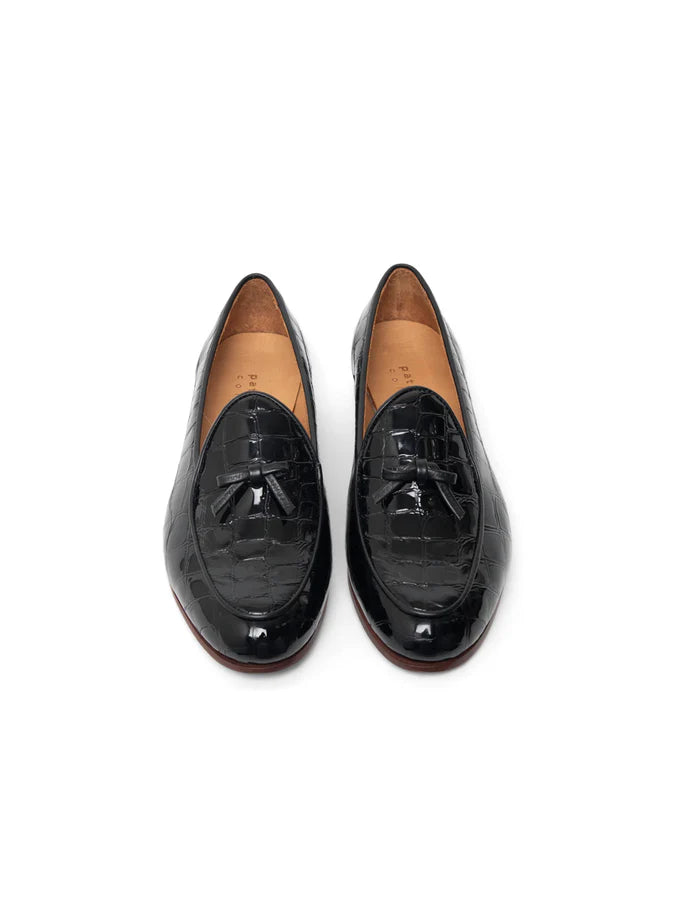 Patricia Green - Coco Belgian Loafer in Croc