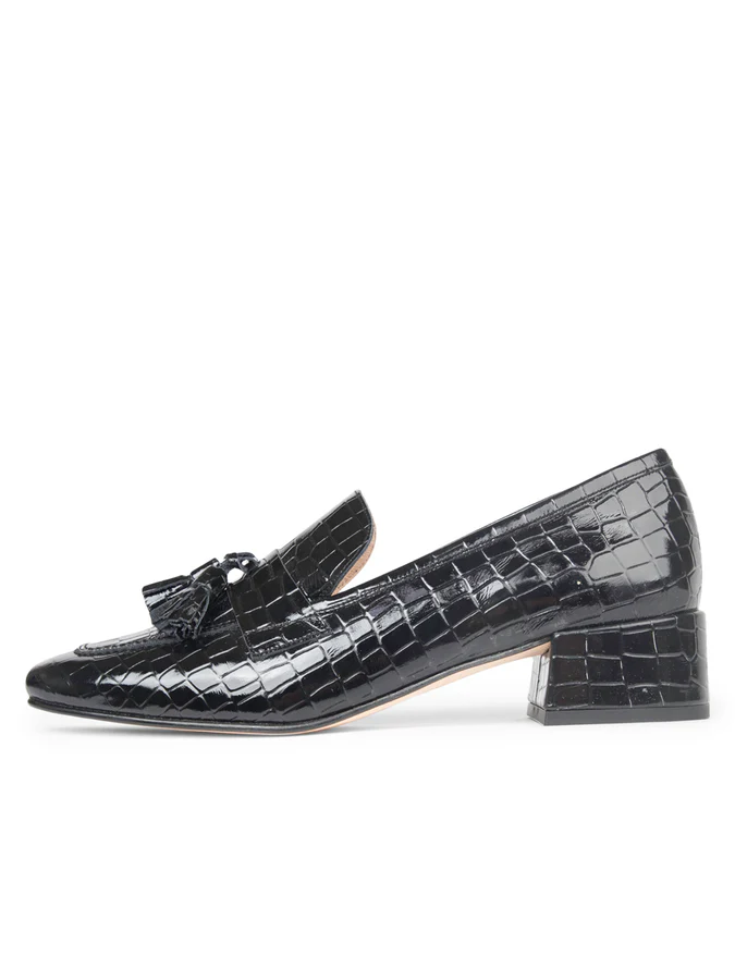 Patricia Green - Beckham Block Heel Tassel Loafer