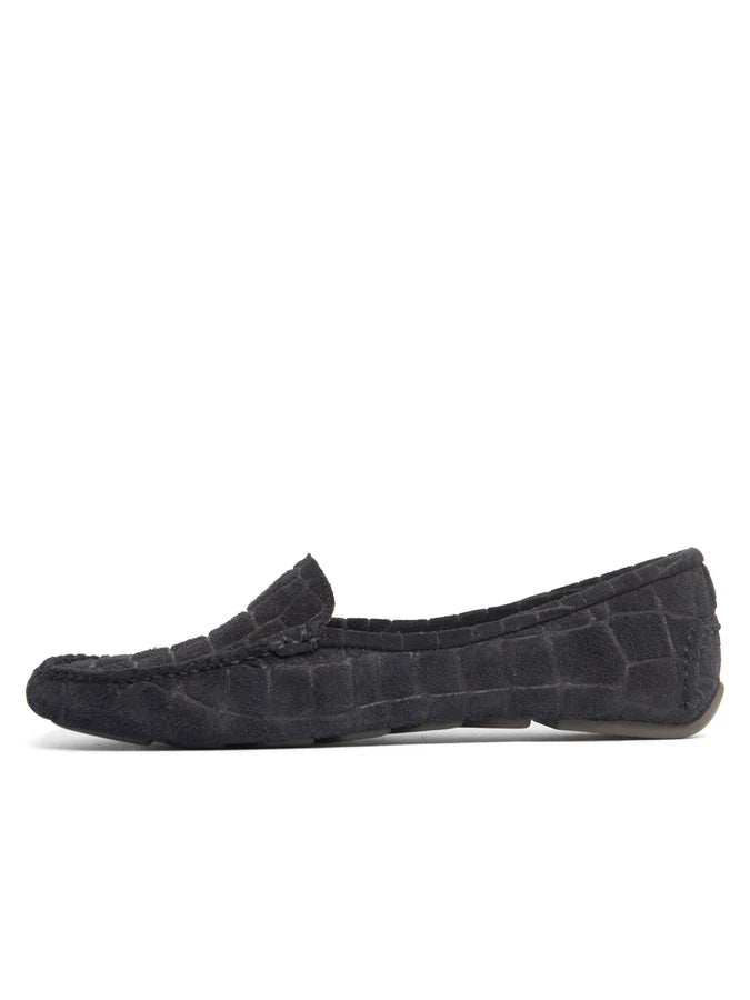 Patricia Green - Jillian Driving Moccasin in Suede Croc