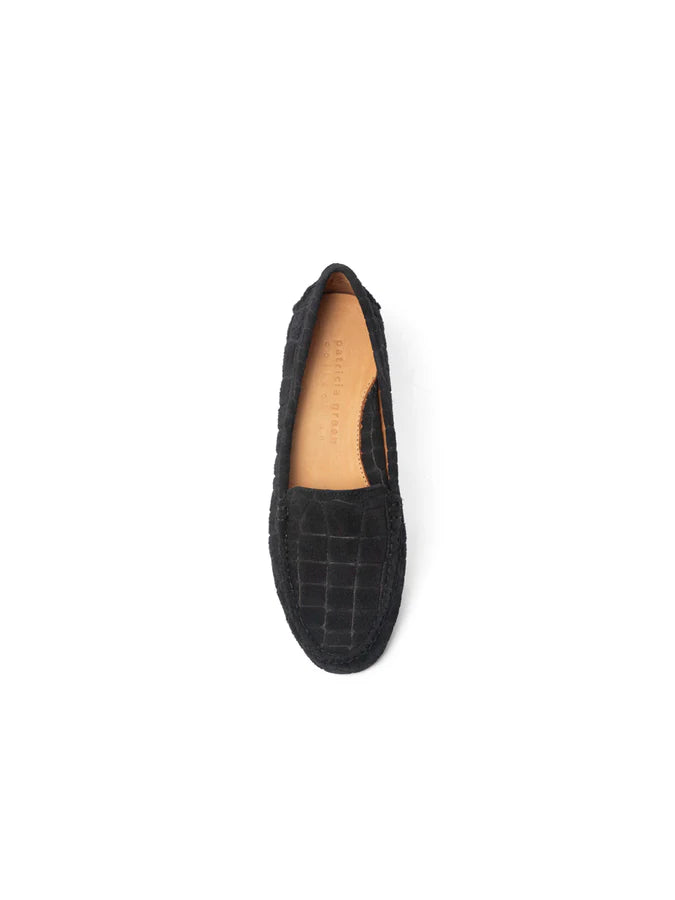 Patricia Green - Jillian Driving Moccasin in Suede Croc