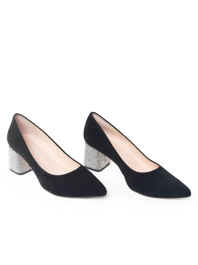 Patricia Green - Estelle crystal wrapped block heel