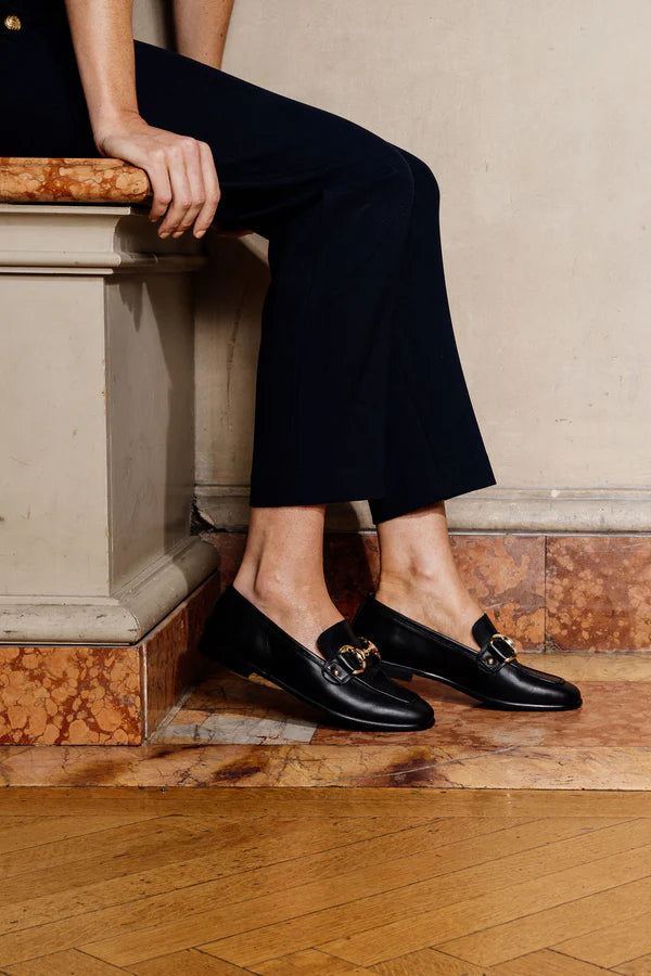 PATRICIA GREEN - HARLOW HORSEBIT LOAFER - SIZE 7 - BLACK