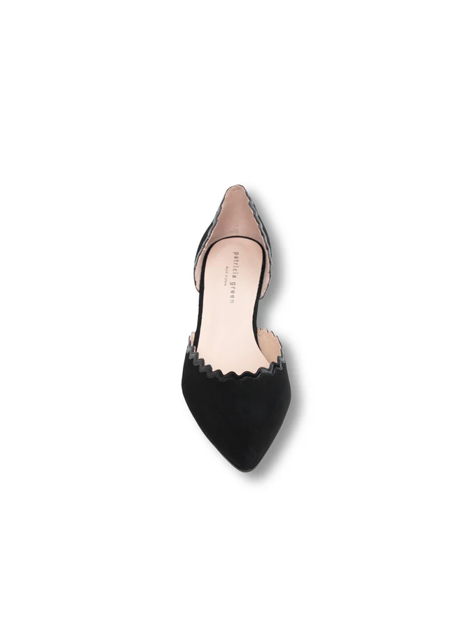 Patricia Green - Olivia Scalloped d'Orsay Kitten Heel