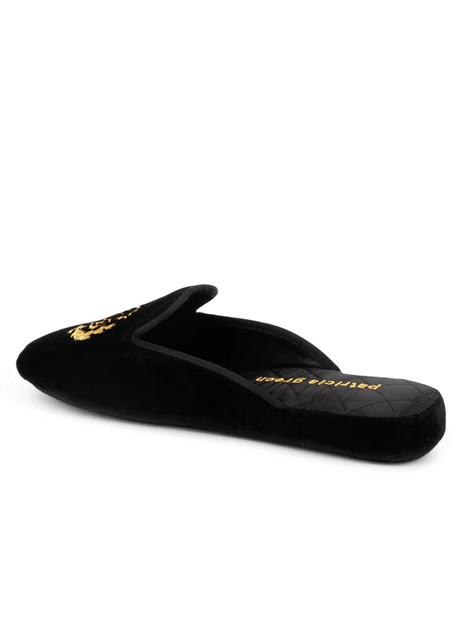 Patricia Green - Diana Embroidered Velvet Slipper