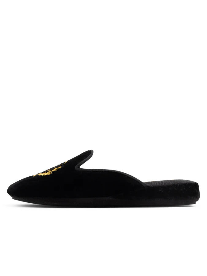 Patricia Green - Diana Embroidered Velvet Slipper