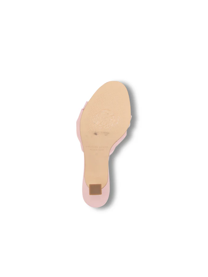PATRICIA GREEN - SAVANNAH KNOTTED BOW SLIDE - SIZE 7 - BLUSH PINK