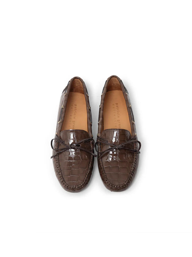 Patricia Green - Henley Boat Shoe Driver in Croc