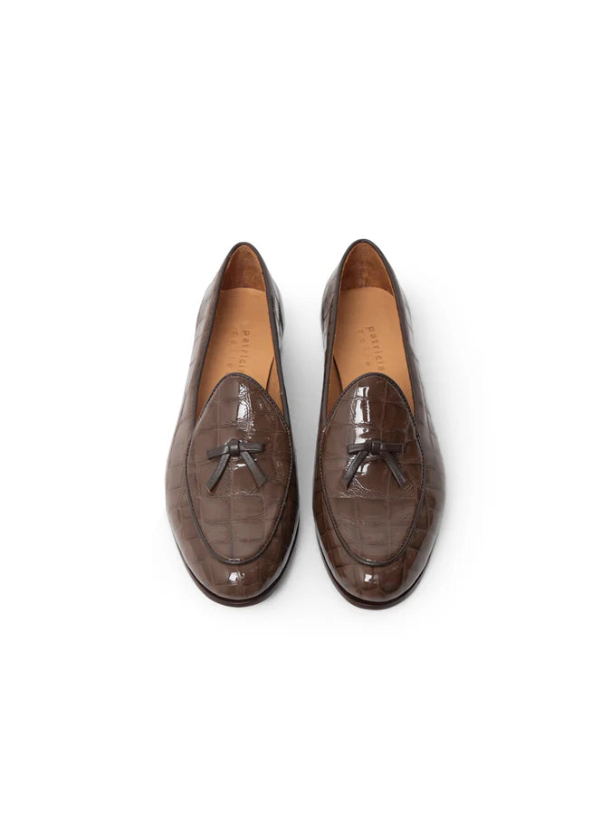 Patricia Green - Coco Belgian Loafer in Croc