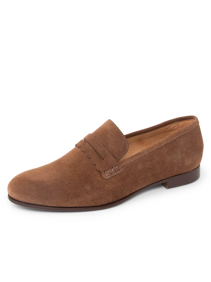 PATRICIA GREEN - BLAIR PENNY LOAFER - SIZE 10 - CHOCOLATE SUEDE