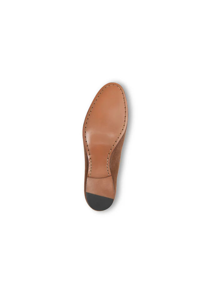PATRICIA GREEN - BLAIR PENNY LOAFER - SIZE 10 - CHOCOLATE SUEDE
