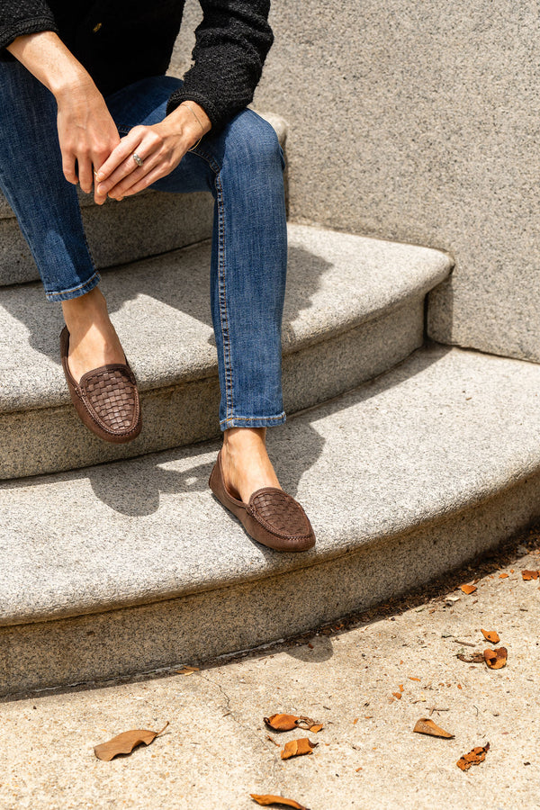 Patricia Green- Kelly Woven Driving Moccasin