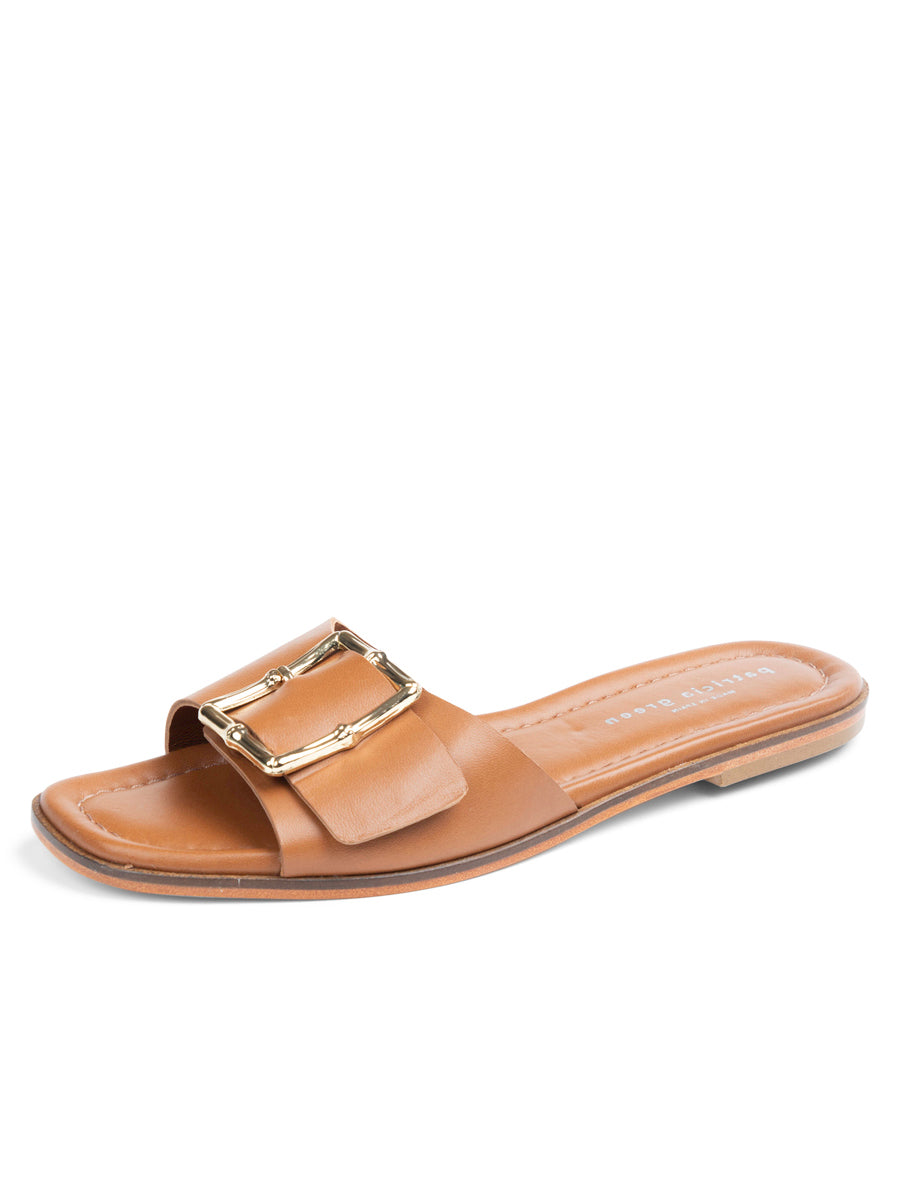 Patricia Green - Berkley Bamboo Buckle Flat Sandal