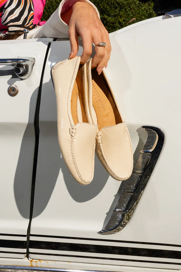 Patricia Green - Jillian Driving Moccasin in Snake