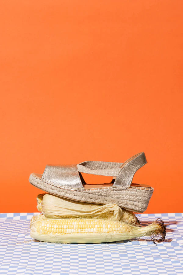 Patricia Green - Gracie Peep Toe Elastic Espadrille