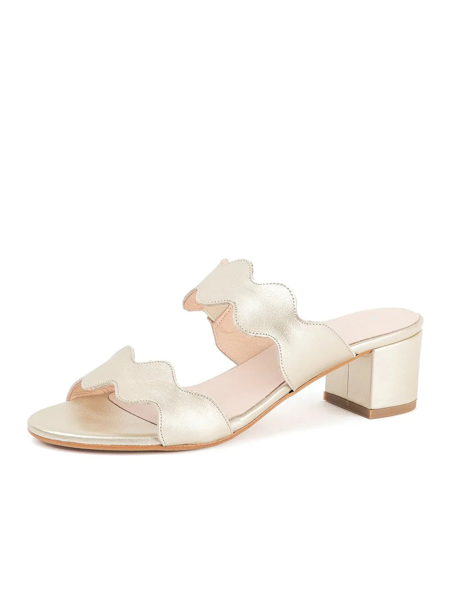 Patricia Green - Palm Beach Block Heel Scalloped Sandal