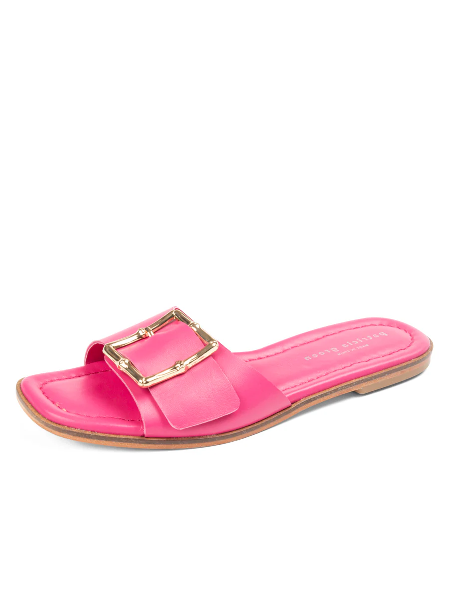 Patricia Green - Berkley Bamboo Buckle Flat Sandal