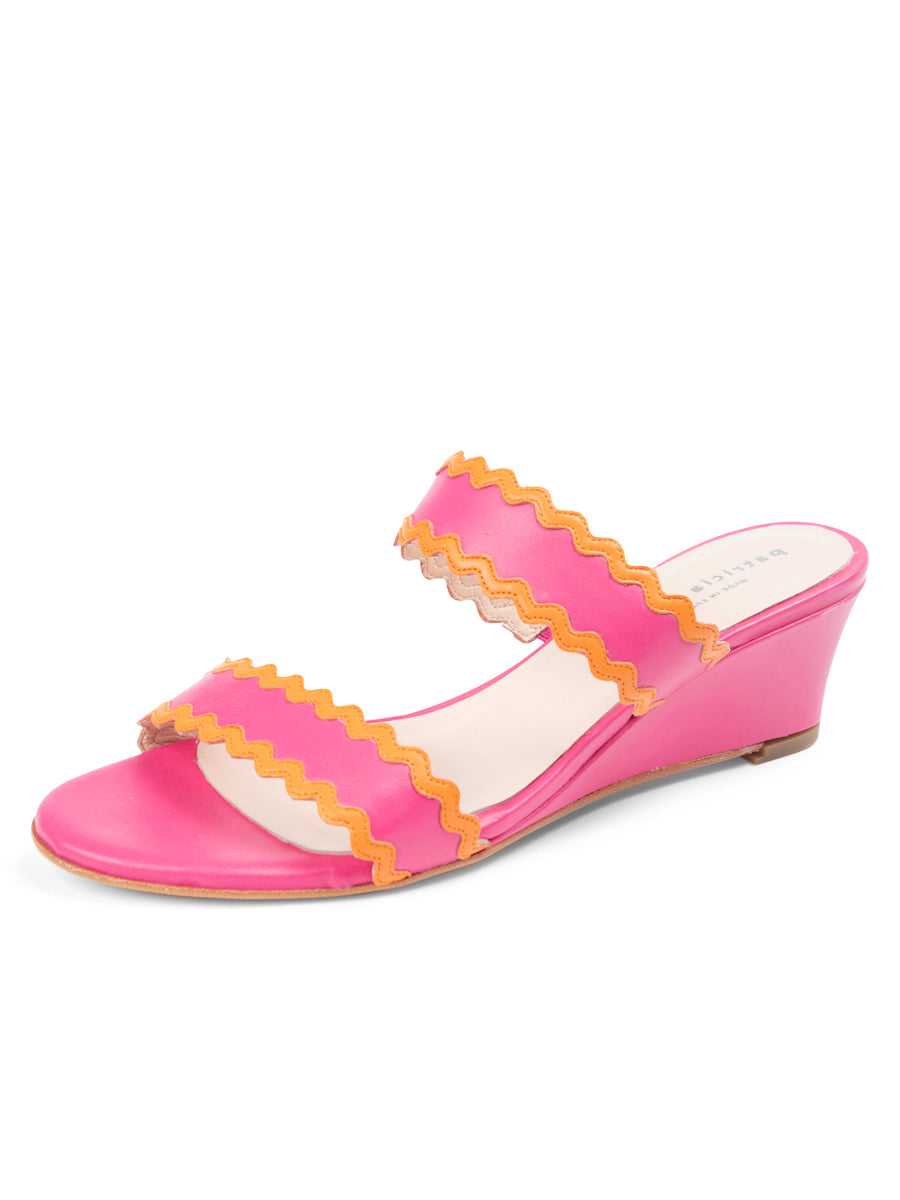 Patricia Green - Panama Scalloped Trim Wedge
