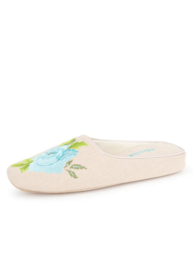 Patricia Green - Peony Embroidered Slipper