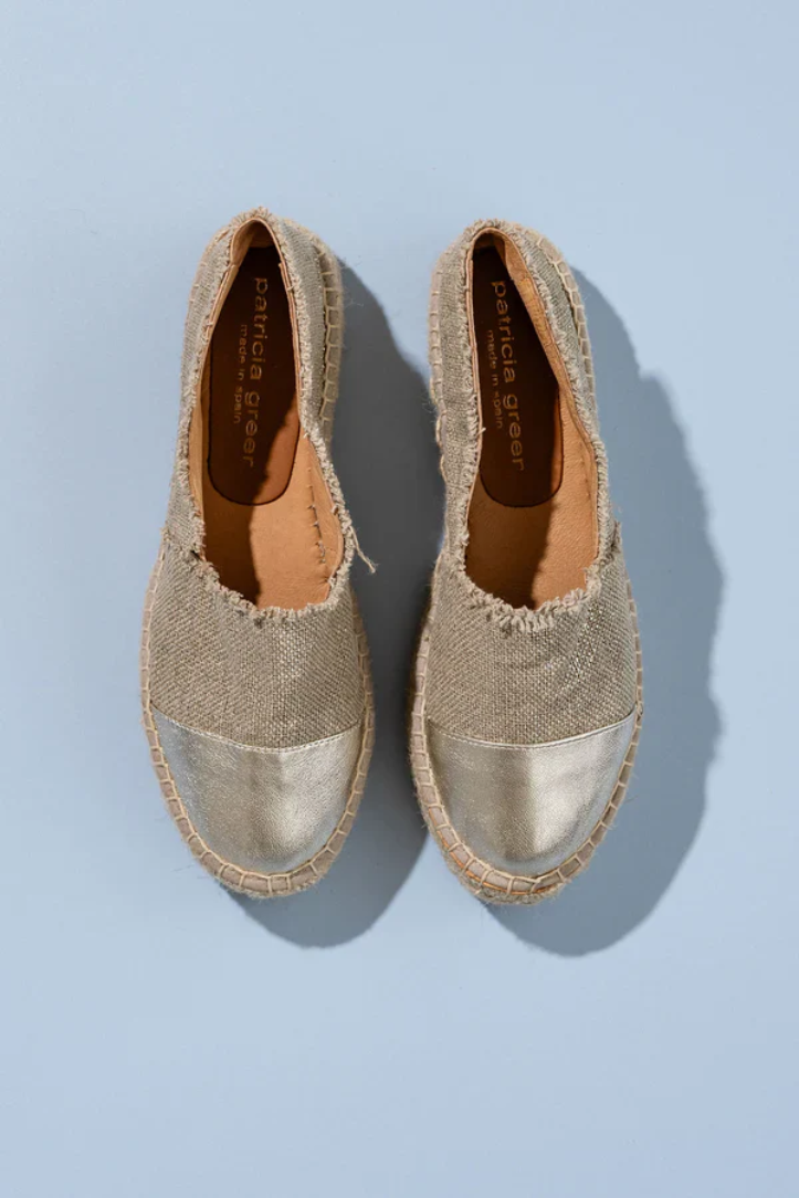 PATRICIA GREEN - MAUI - SIZE 9 - NATURAL METALLIC/GOLD