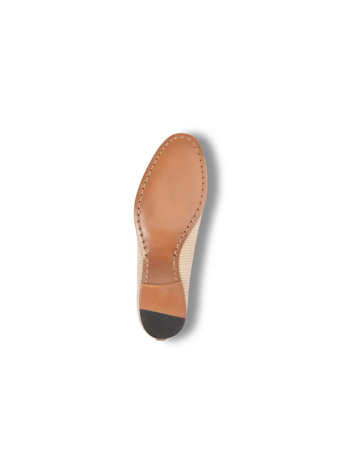 PATRICIA GREEN - COCO BELGIAN LOAFER - SIZE 6 - NATURAL RAFFIA