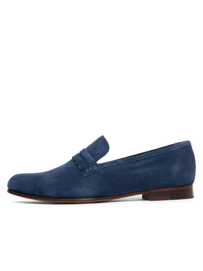 PATRICIA GREEN - BLAIR PENNY LOAFER - SIZE 7.5 - NAVY SUEDE