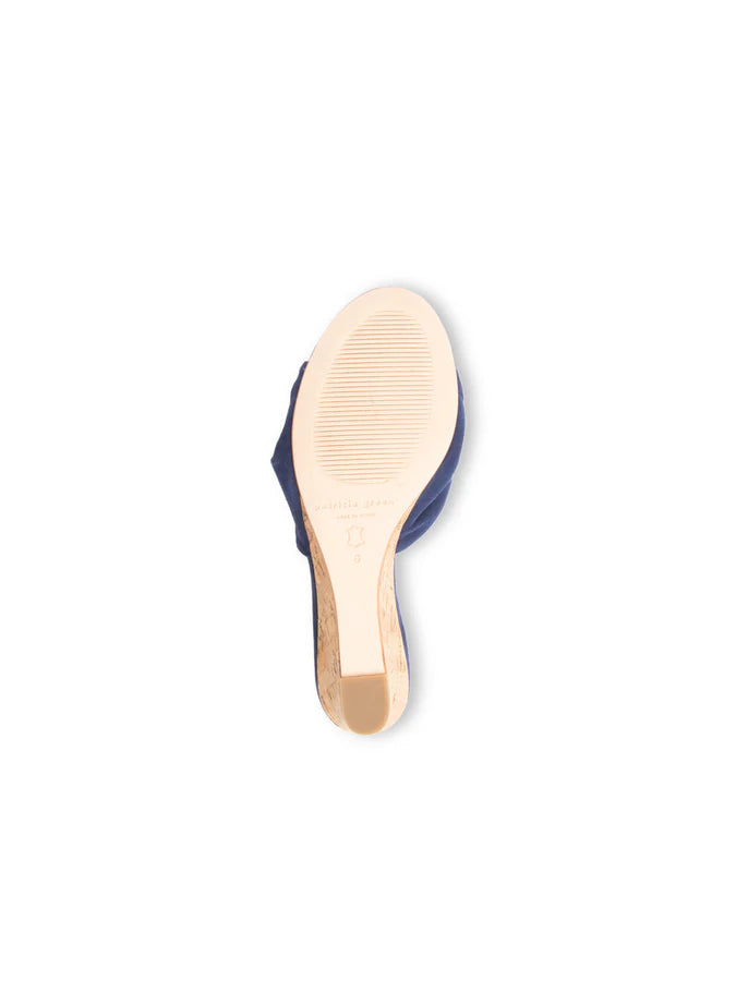 Patricia Green - Savannah Knotted Bow Cork Wedge