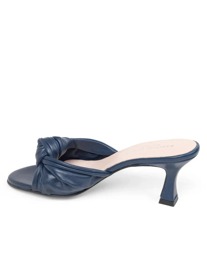 PATRICIA GREEN - SAVANNAH KNOTTED BOW SLIDE - SIZE 9 - NAVY