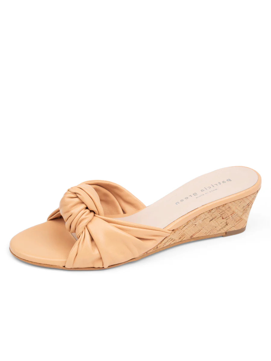 Patricia Green - Savannah Knotted Bow Cork Wedge