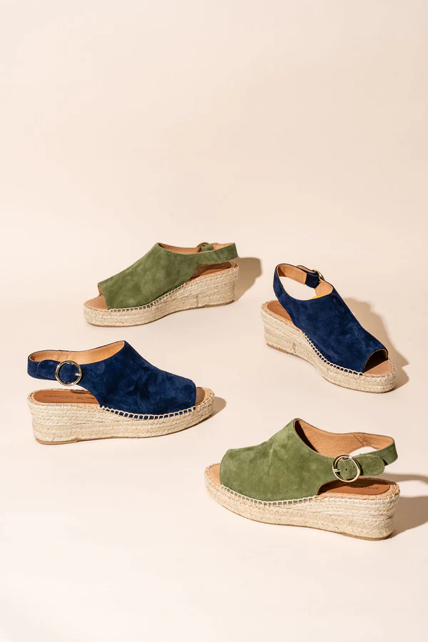 Patricia Green - Stella Peep Toe Espadrille with Buckle