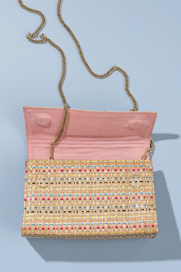Patricia Green - Milan Raffia and Crystal Clutch