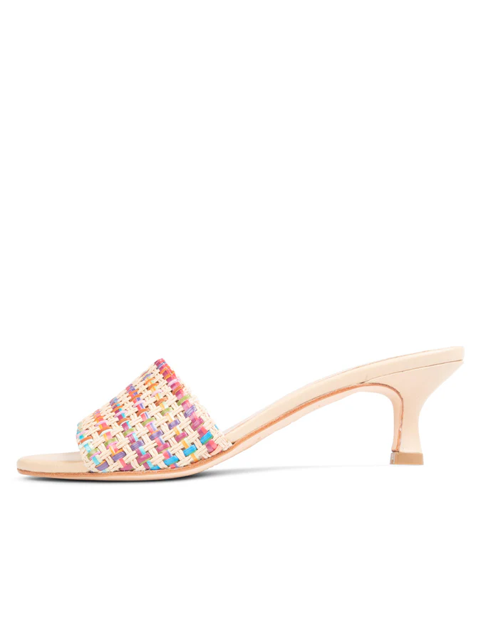 Patricia Green - Portofino Raffia Kitten Heel Sandal