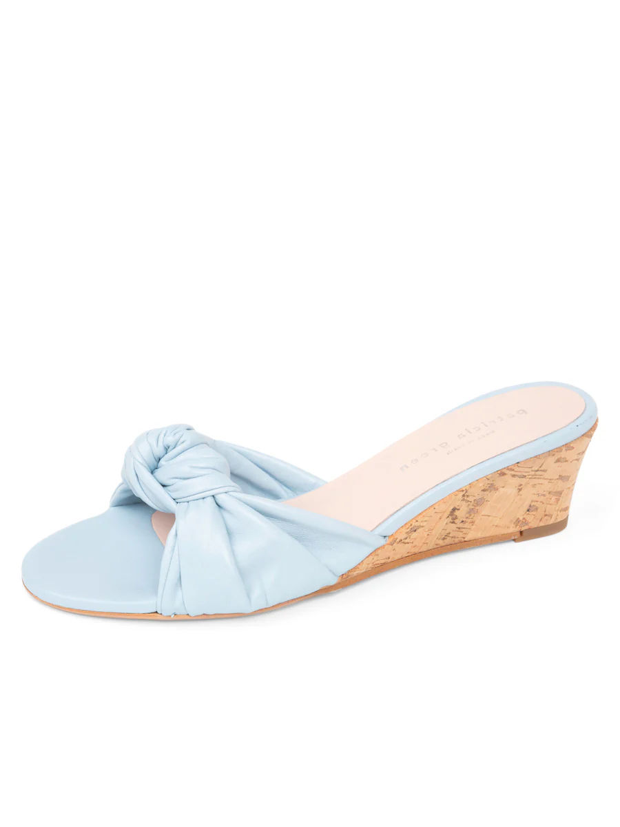 Patricia Green - Savannah Knotted Bow Cork Wedge
