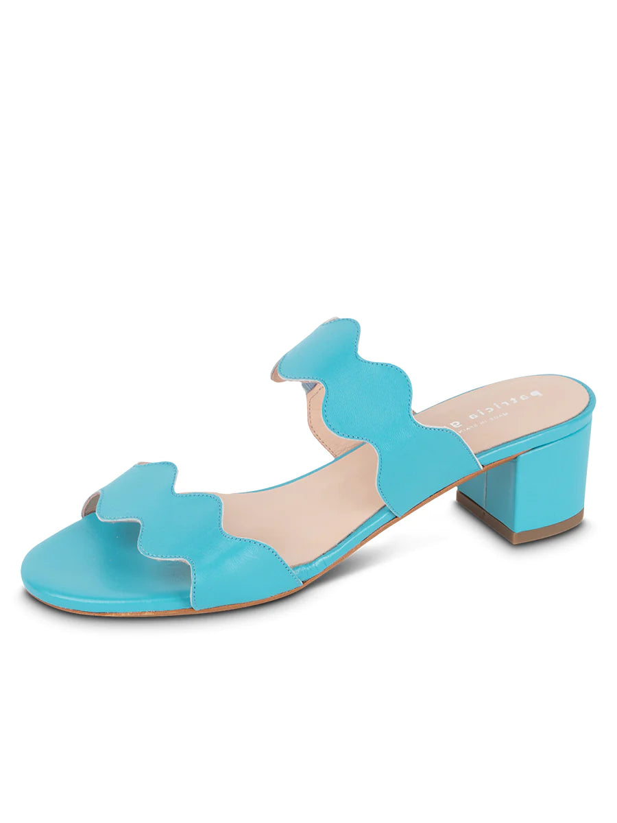 Patricia Green - Palm Beach Block Heel Scalloped Sandal